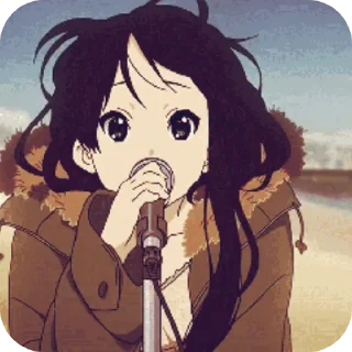 Telegram sticker 🎤 K-on @shefstikers