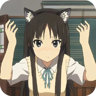 Telegram sticker 🐈 K-on @shefstikers