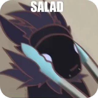 Telegram sticker 🥗 Просто проти  (от @TheOhioman)