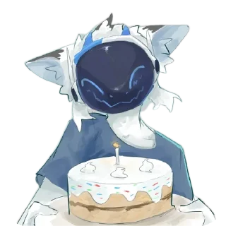 Telegram sticker 🎂 Просто проти  (от @TheOhioman)