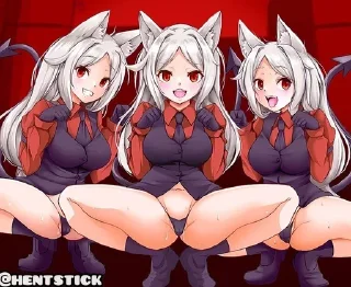 Telegram sticker ❤️ Helltaker Arts 18+ @hentstick