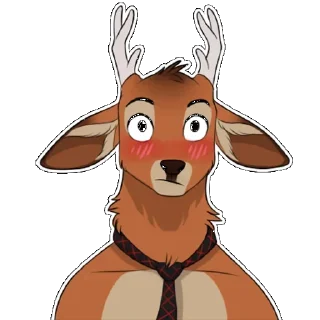 Telegram sticker 😳 deer