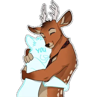 Telegram sticker 🤗 deer