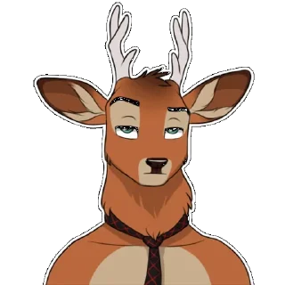 Telegram sticker 😐 deer
