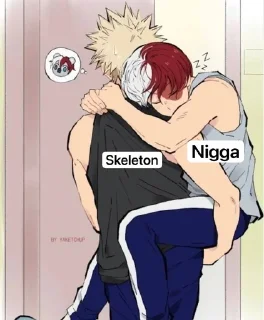 Video sticker 🌟 Skeleton Nigga unfriendm @yes_ :: @fStikBot