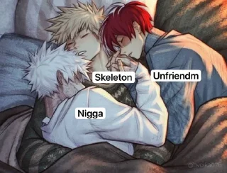 Video sticker 🌟 Skeleton Nigga unfriendm @yes_ :: @fStikBot