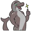 Video sticker 😎 Dolphin