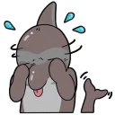 Телеграм стикер 😓 Dolphin