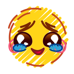 Telegram sticker 🥹 Crayons Emoji @TgSticker