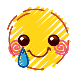 Telegram sticker 🥲 Crayons Emoji @TgSticker