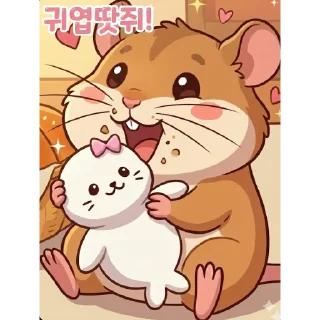 Телеграм стикер 😆 땃쥐굴