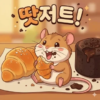 Telegram stiker 🫶 땃쥐굴