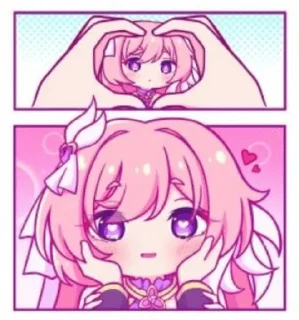 Telegram sticker 💕 Elysia No.1 in the world