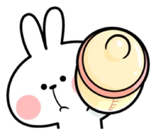 Telegram sticker 🍼 𐀔🅁🄰🄱🄱🄸🅃𐀔 @stickersdaManu