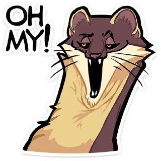 Telegram stiker ⭐ Куна от @TgSticker