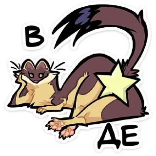 Video sticker ⭐ Куна от @TgSticker