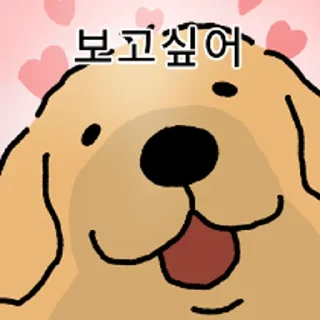 Telegram sticker 😀 강아지 확대 3