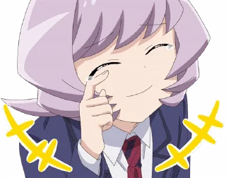 Телеграм стикер 😂 Komi-san wa Comyushou Desu @Y2LAB