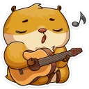 Telegram sticker 🎸 Лето с Сеней @TgSticker