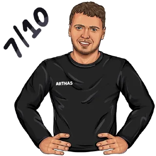 Telegram sticker 7️⃣ ПАПИЧ  | @hypestickbot