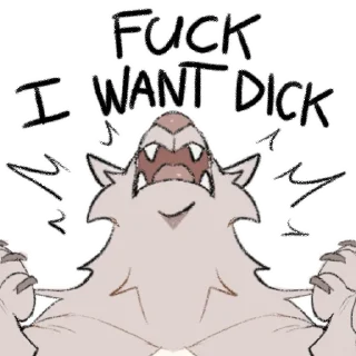 Telegram sticker 🥵 michwolfestein's stickers 🍆
