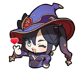 Telegram sticker 😘 Paimon's Paintings Set 2