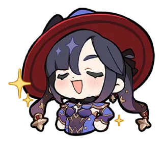 Telegram sticker 😎 Paimon's Paintings Set 2