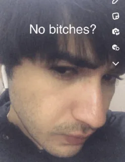Sticker 😂 No bitches