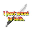 Telegram sticker 🔪 kill me pls