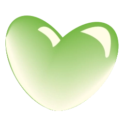 Sticker 💚 glass hearts @emoji_tv