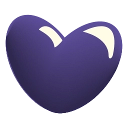 Sticker 💜 glass hearts @emoji_tv