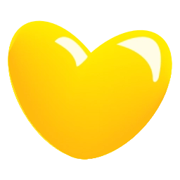 Sticker 💛 glass hearts @emoji_tv