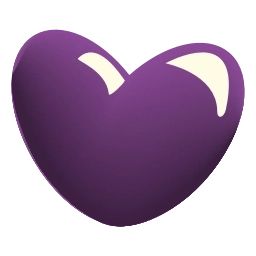Sticker 💜 glass hearts @emoji_tv