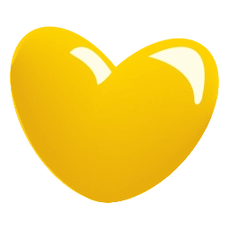 Sticker 💛 glass hearts @emoji_tv