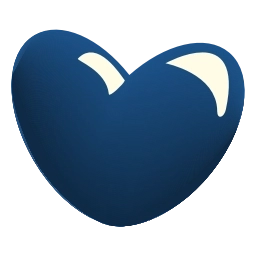 Sticker 💙 glass hearts @emoji_tv