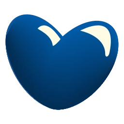 Sticker 💙 glass hearts @emoji_tv