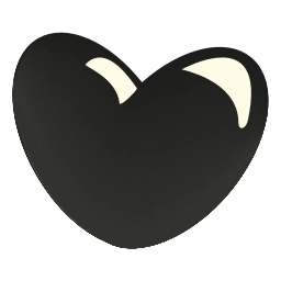 Sticker 🖤 glass hearts @emoji_tv