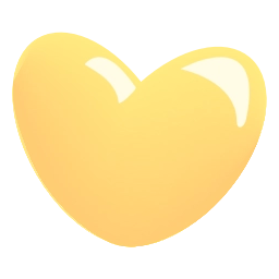 Sticker 💛 glass hearts @emoji_tv