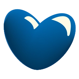 Sticker 💙 glass hearts @emoji_tv
