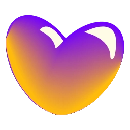 Sticker 🧡 glass hearts @emoji_tv