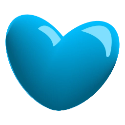 Sticker 🩵 glass hearts @emoji_tv