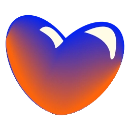 Sticker 💙 glass hearts @emoji_tv