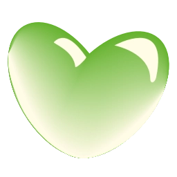 Sticker 💚 glass hearts @emoji_tv