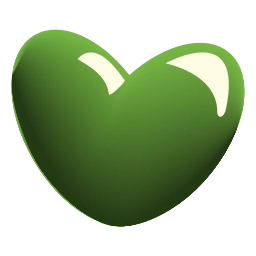 Sticker 💚 glass hearts @emoji_tv