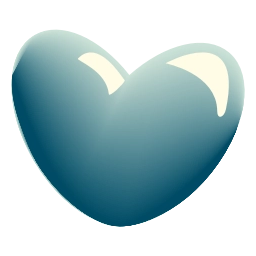 Sticker 🩵 glass hearts @emoji_tv