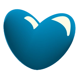 Sticker 💙 glass hearts @emoji_tv