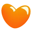 Video sticker 🧡 glass hearts @emoj...
