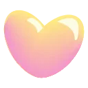 Video sticker 🩷 glass hearts @emoj...