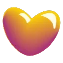Video sticker 🧡 glass hearts @emoj...