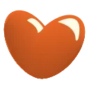 Video sticker 🧡 glass hearts @emoj...